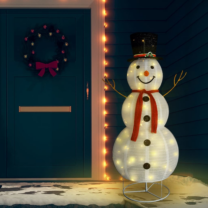 LED Christmas Snowman Figure - Luxury Fabric, 8 Lighting Modes, Indoor & Outdoor - Premium  from Home Treasures - Just £107.99! Shop now at Home Treasures