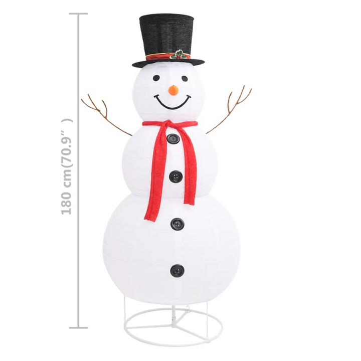 LED Christmas Snowman Figure - Luxury Fabric, 8 Lighting Modes, Indoor & Outdoor - Premium  from Home Treasures - Just £107.99! Shop now at Home Treasures