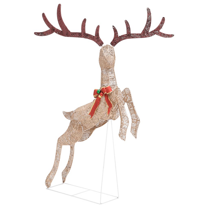 Flying Reindeer Christmas Decoration with 120 Warm White LEDs in Gold - Perfect for Indoor & Outdoor Holiday Decor - Premium  from Home Treasures - Just £65.99! Shop now at Home Treasures