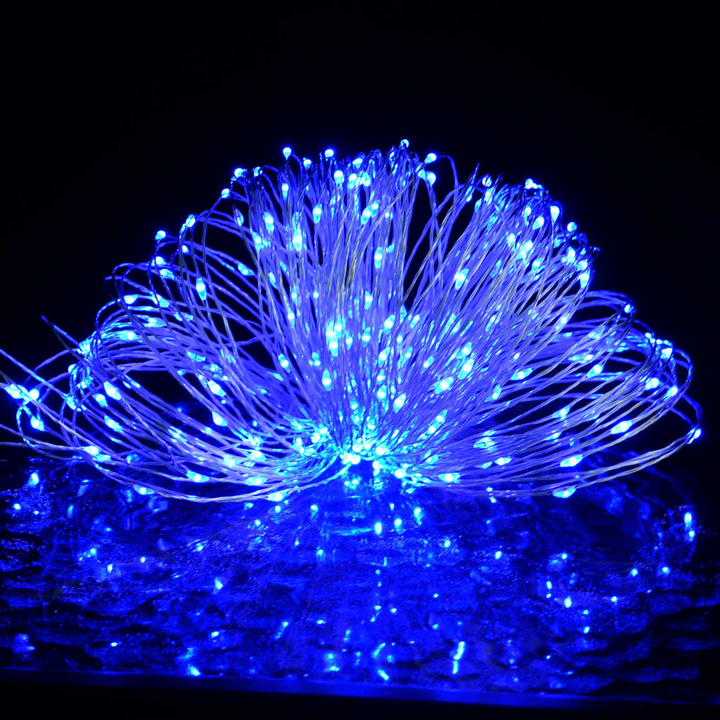 Blue LED String Lights with 150 LEDs and Remote - Perfect for Festive Decor and Special Occasions - Premium  from Home Treasures - Just £18.99! Shop now at Home Treasures