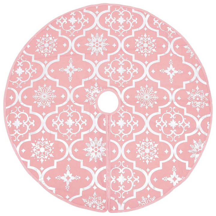 Luxury Christmas Tree Skirt with Sock Pink 150 cm Fabric - Festive Decoration - Premium  from Home Treasures - Just £15.99! Shop now at Home Treasures