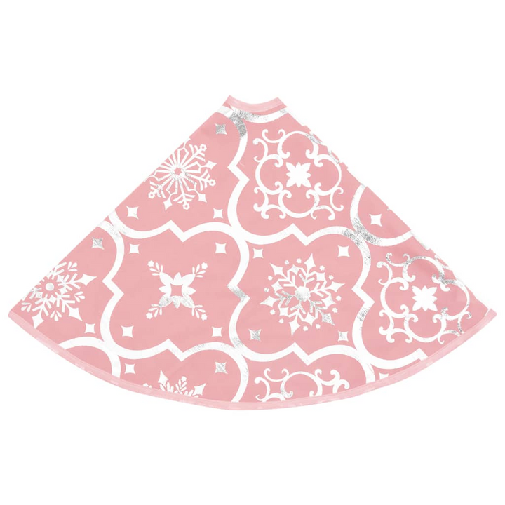 Luxury Christmas Tree Skirt with Sock Pink 150 cm Fabric - Festive Decoration - Premium  from Home Treasures - Just £15.99! Shop now at Home Treasures