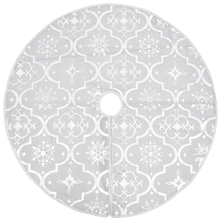 Luxury Christmas Tree Skirt with Sock White 122 cm Fabric - Enhance Your Christmas Decor - Premium  from Home Treasures - Just £21.99! Shop now at Home Treasures