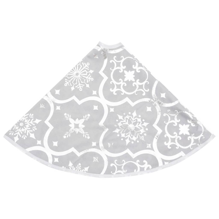 Luxury Christmas Tree Skirt with Sock White 122 cm Fabric - Enhance Your Christmas Decor - Premium  from Home Treasures - Just £21.99! Shop now at Home Treasures