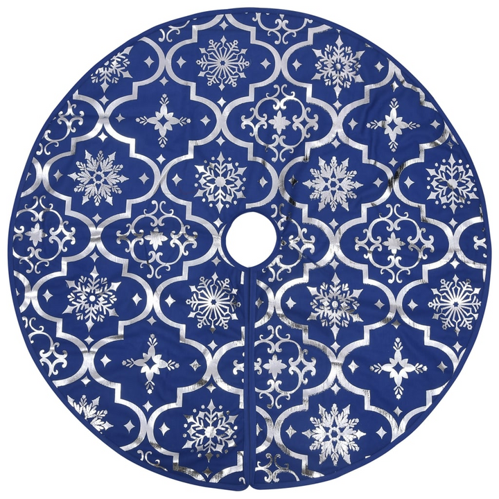 Luxury Christmas Tree Skirt with Sock Blue 90 cm Fabric - Premium  from Home Treasures - Just £17.99! Shop now at Home Treasures