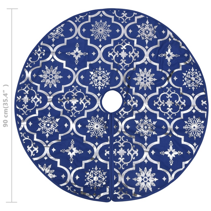 Luxury Christmas Tree Skirt with Sock Blue 90 cm Fabric - Premium  from Home Treasures - Just £17.99! Shop now at Home Treasures