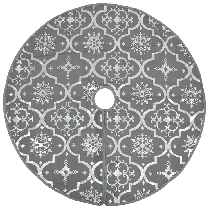 Luxury Christmas Tree Skirt with Sock Grey 90 cm Fabric - Premium  from Home Treasures - Just £17.99! Shop now at Home Treasures