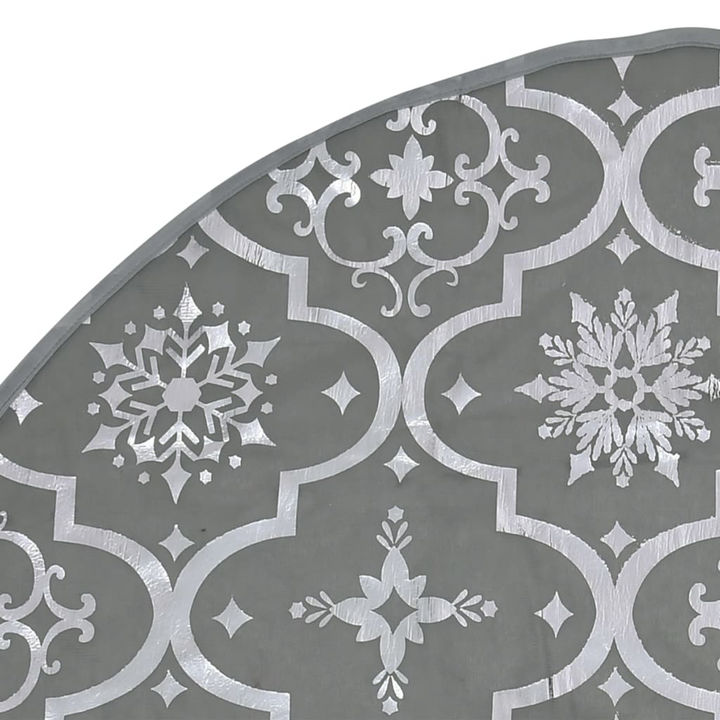 Luxury Christmas Tree Skirt with Sock Grey 90 cm Fabric - Premium  from Home Treasures - Just £17.99! Shop now at Home Treasures