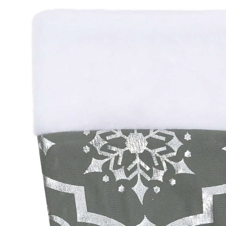 Luxury Christmas Tree Skirt with Sock Grey 90 cm Fabric - Premium  from Home Treasures - Just £17.99! Shop now at Home Treasures