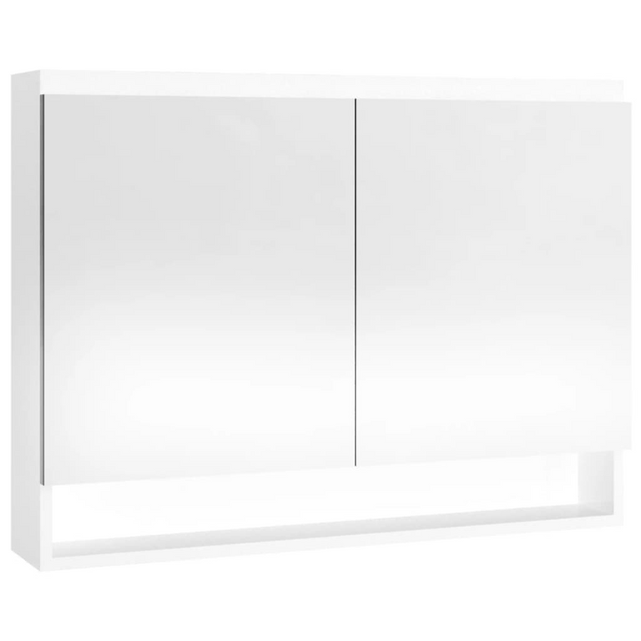 Shining White Bathroom Mirror Cabinet - 80 x 15 x 60 cm | Elegant & Functional Storage Solution - Premium  from Home Treasures - Just £99.99! Shop now at Home Treasures