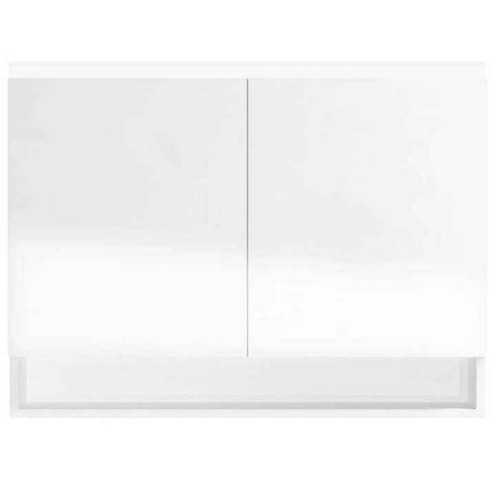 Shining White Bathroom Mirror Cabinet - 80 x 15 x 60 cm | Elegant & Functional Storage Solution - Premium  from Home Treasures - Just £99.99! Shop now at Home Treasures