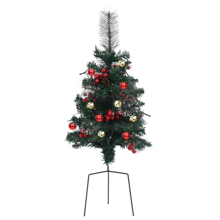 Pre-lit Artificial Pathway Christmas Trees - PVC, 76 cm, Set of 2 with LED Lights and Decorations - Premium  from Home Treasures - Just £32.99! Shop now at Home Treasures