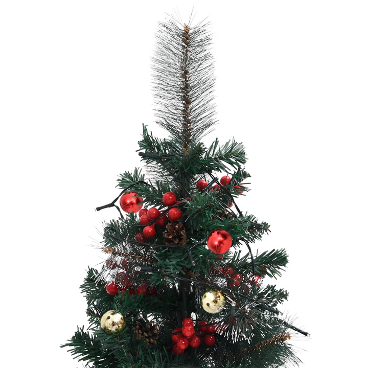 Pre-lit Artificial Pathway Christmas Trees - PVC, 76 cm, Set of 2 with LED Lights and Decorations - Premium  from Home Treasures - Just £32.99! Shop now at Home Treasures