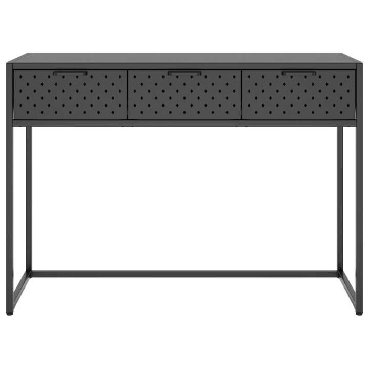 Modern Anthracite Steel Console Table - 106x35x75cm - Sturdy & Stylish Home Decor - Premium  from Home Treasures - Just £151.99! Shop now at Home Treasures