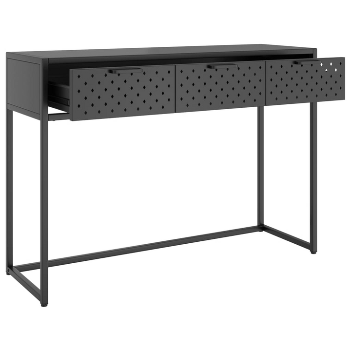 Modern Anthracite Steel Console Table - 106x35x75cm - Sturdy & Stylish Home Decor - Premium  from Home Treasures - Just £151.99! Shop now at Home Treasures