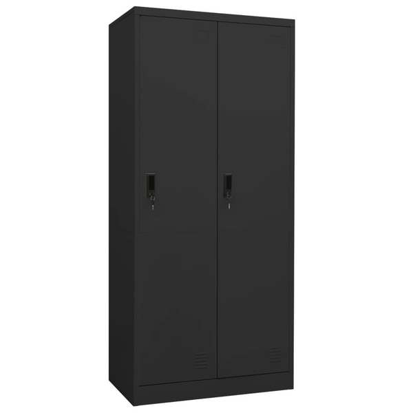 Durable Steel Wardrobe (Anthracite) - 80 x 50 x 180 cm | Modern Storage Solution with Shelves & Locks - Premium  from Home Treasures - Just £273.99! Shop now at Home Treasures