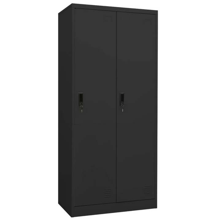 Durable Steel Wardrobe (Anthracite) - 80 x 50 x 180 cm | Modern Storage Solution with Shelves & Locks - Premium  from Home Treasures - Just £273.99! Shop now at Home Treasures