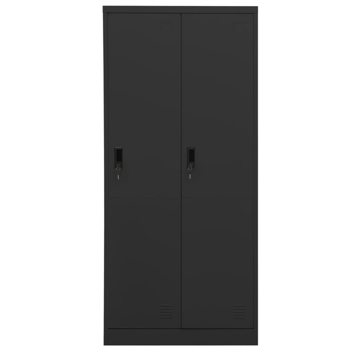 Durable Steel Wardrobe (Anthracite) - 80 x 50 x 180 cm | Modern Storage Solution with Shelves & Locks - Premium  from Home Treasures - Just £273.99! Shop now at Home Treasures