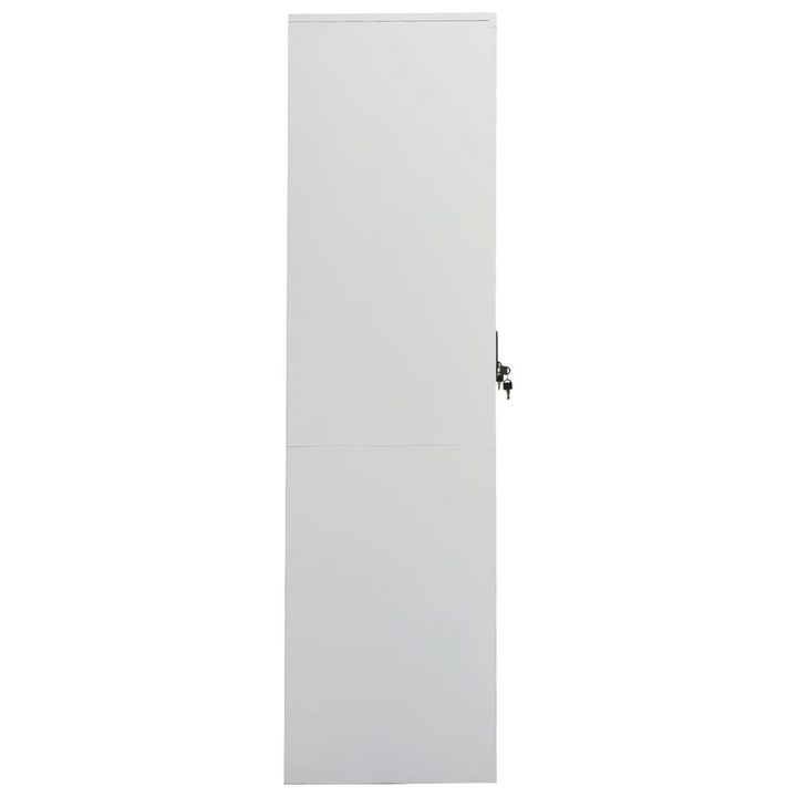 Durable Steel Wardrobe in Light Grey | Spacious Storage Solution 80 x 50 x 180cm - Premium  from Home Treasures - Just £349.99! Shop now at Home Treasures