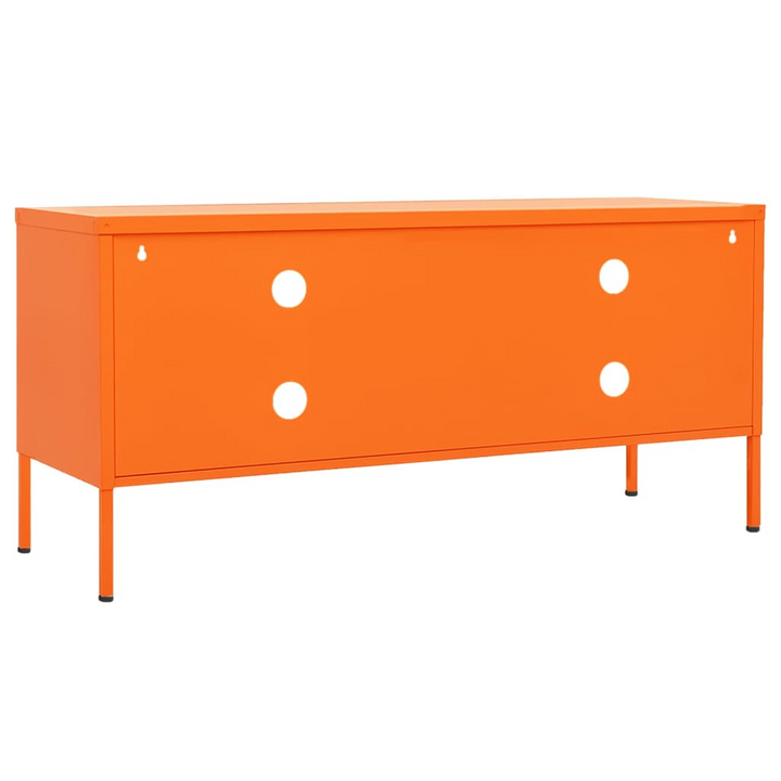 Modern Durable Steel TV Cabinet in Vibrant Orange | Stylish Media Console with Ample Storage - Premium  from Home Treasures - Just £180.99! Shop now at Home Treasures