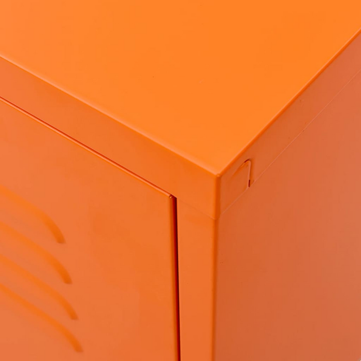 Modern Durable Steel TV Cabinet in Vibrant Orange | Stylish Media Console with Ample Storage - Premium  from Home Treasures - Just £180.99! Shop now at Home Treasures