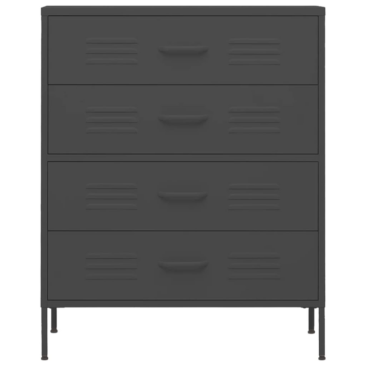 Durable Steel Chest of Drawers in Anthracite - 80 x 35 x 101.5 cm | Modern Storage Solution - Premium  from Home Treasures - Just £221.99! Shop now at Home Treasures