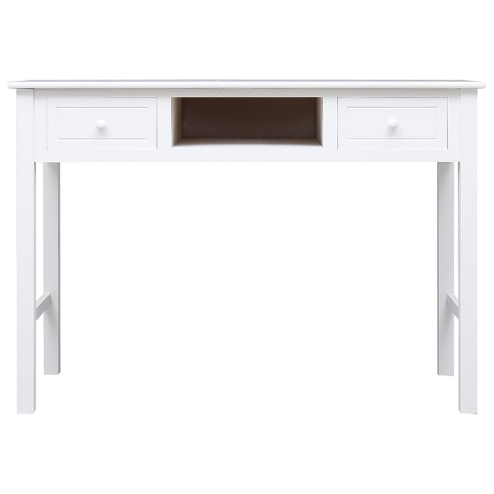 Stylish & Practical Paulownia Wood Work Desk in White - 108 x 45 x 76 cm, Elegant Design with Ample Storage Space - Premium  from Home Treasures - Just £110.99! Shop now at Home Treasures