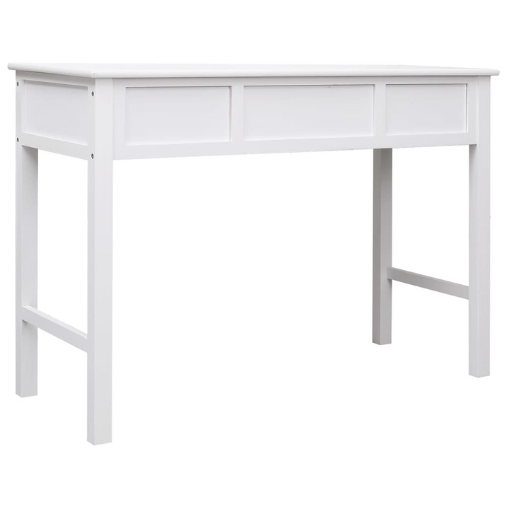 Stylish & Practical Paulownia Wood Work Desk in White - 108 x 45 x 76 cm, Elegant Design with Ample Storage Space - Premium  from Home Treasures - Just £110.99! Shop now at Home Treasures