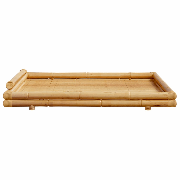 Eco-Friendly Bamboo Bed Frame 140 x 200cm - Rustic & Durable Bedroom Furniture - Premium Beds, Frames &amp; Bases from Home Treasures - Just £990.99! Shop now at Home Treasures