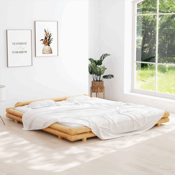 Eco-Friendly Bamboo Bed Frame 200 x 200cm - Durable & Rustic Design - Premium  from Home Treasures - Just £1022.99! Shop now at Home Treasures