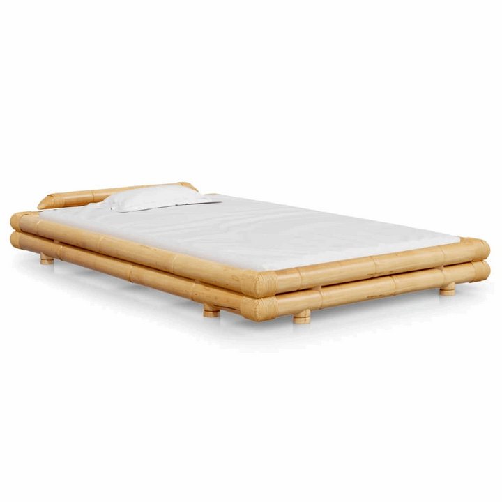 Eco-Friendly Bamboo Bed Frame 120 x 200cm - Vintage Style, Durable & Comfortable - Premium Beds, Frames &amp; Bases from Home Treasures - Just £1037.99! Shop now at Home Treasures