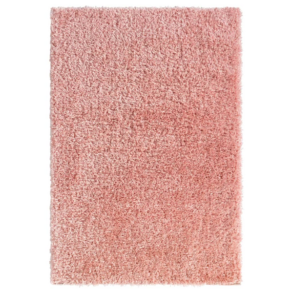 Luxurious High Pile Shaggy Rug in Soft Pink - 160x230 cm, 50 mm Pile Height, Cozy Polyester Mat for Living Rooms & Bedrooms - Premium  from Home Treasures - Just £130.99! Shop now at Home Treasures