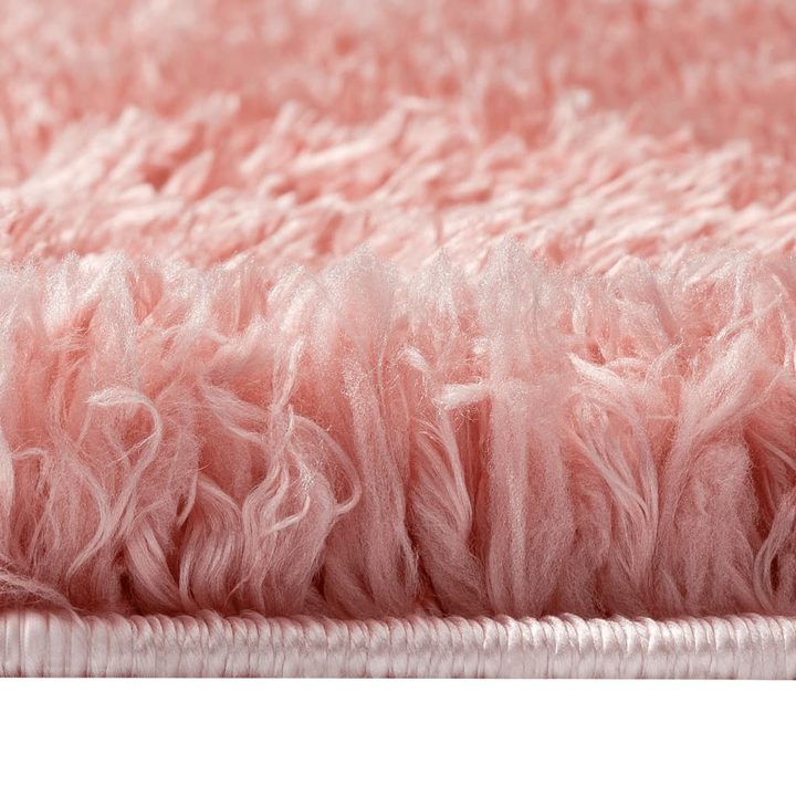 Luxurious High Pile Shaggy Rug in Soft Pink - 160x230 cm, 50 mm Pile Height, Cozy Polyester Mat for Living Rooms & Bedrooms - Premium  from Home Treasures - Just £131.99! Shop now at Home Treasures