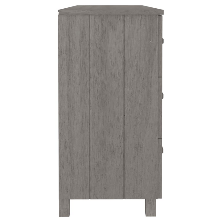 HAMAR Sideboard in Light Grey – Solid Pine Wood, Durable & Stylish, 113x40x80 cm - Premium  from Home Treasures - Just £171.99! Shop now at Home Treasures