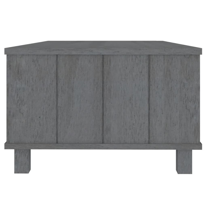 HAMAR Stylish Coffee Table in Dark Grey - Solid Pine Wood, 100x55x35 cm with Storage Drawer and Compartment - Premium  from Home Treasures - Just £86.99! Shop now at Home Treasures