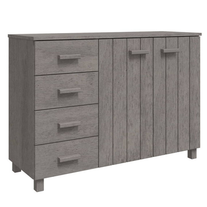 HAMAR Solid Wood Pine Sideboard in Light Grey - Stylish & Sturdy Storage - Premium  from Home Treasures - Just £151.99! Shop now at Home Treasures