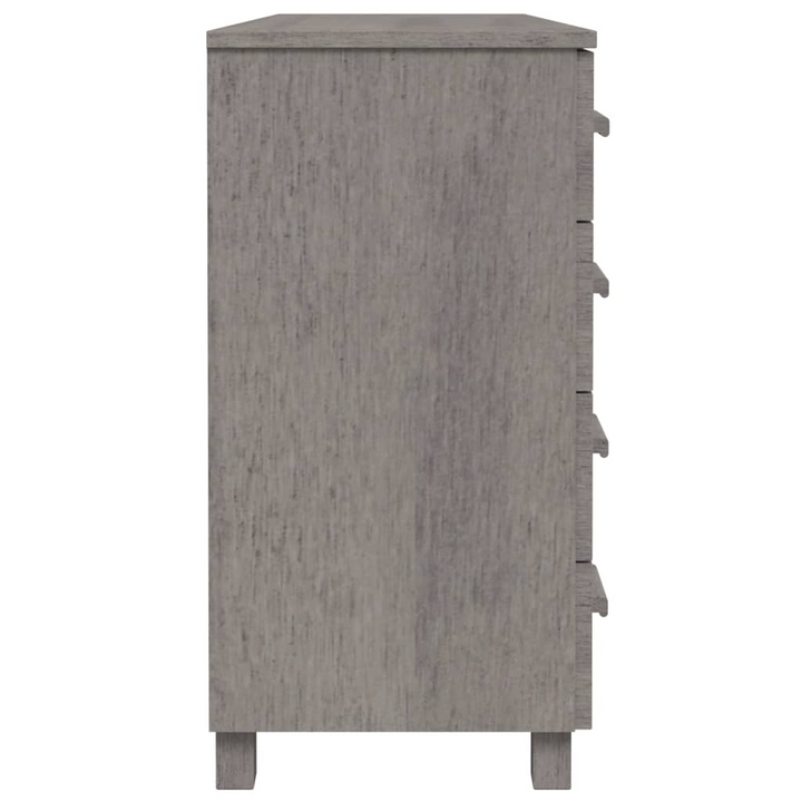 HAMAR Solid Wood Pine Sideboard in Light Grey - Stylish & Sturdy Storage - Premium  from Home Treasures - Just £151.99! Shop now at Home Treasures