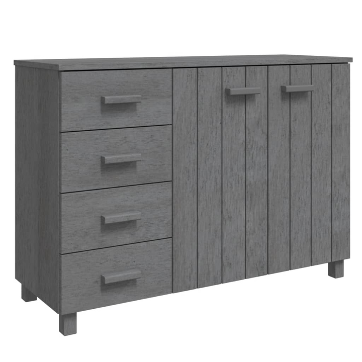 HAMAR Elegant Dark Grey Sideboard - Solid Pine Wood, 113x40x80 cm | Stylish Home Storage Solution - Premium  from Home Treasures - Just £167.99! Shop now at Home Treasures