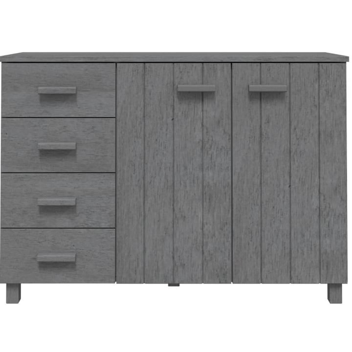 HAMAR Elegant Dark Grey Sideboard - Solid Pine Wood, 113x40x80 cm | Stylish Home Storage Solution - Premium  from Home Treasures - Just £167.99! Shop now at Home Treasures