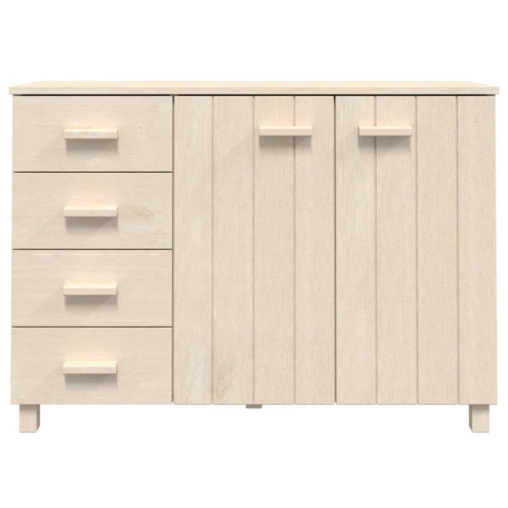 HAMAR Solid Pine Wood Sideboard in Honey Brown, 113x40x80 cm – Ample Storage and Elegant Design - Premium  from Home Treasures - Just £140.99! Shop now at Home Treasures