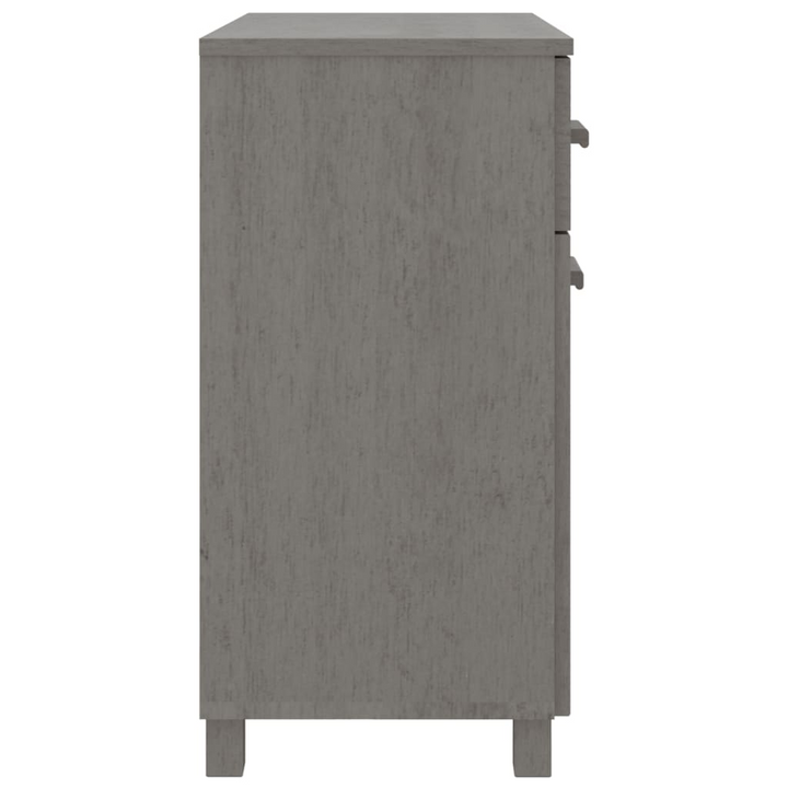 HAMAR Modern Sideboard in Light Grey - 79x40x80 cm, Solid Pinewood & MDF, Elegant Storage Cabinet - Premium  from Home Treasures - Just £108.99! Shop now at Home Treasures