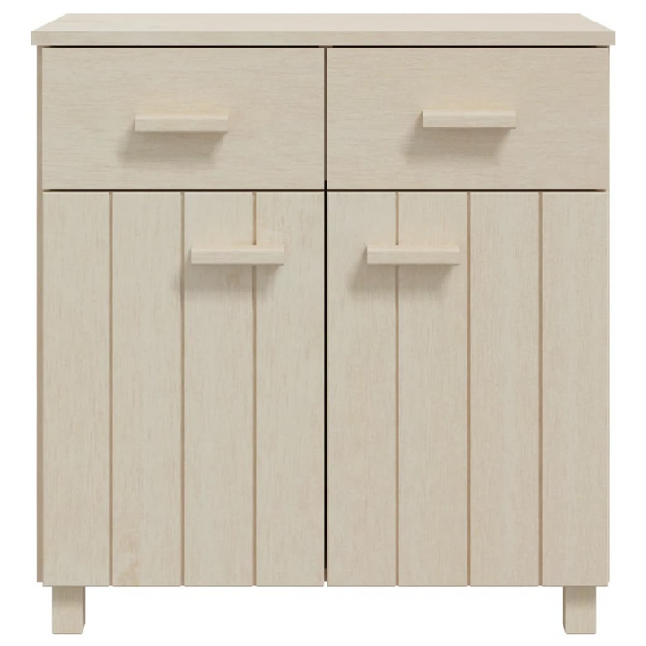 HAMAR Honey Brown Sideboard - Solid Pinewood, 79x40x80 cm, Ample Storage & Elegant Design - Premium  from Home Treasures - Just £133.99! Shop now at Home Treasures