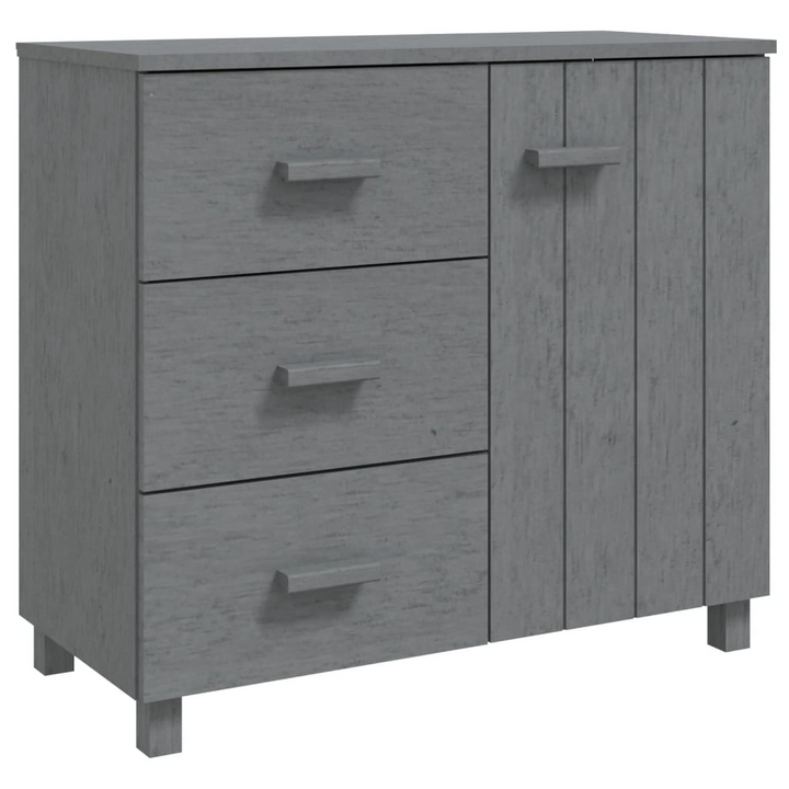 HAMAR Dark Grey Solid Pinewood Sideboard - 90x40x80 cm | Stylish Storage Cabinet - Premium  from Home Treasures - Just £155.99! Shop now at Home Treasures