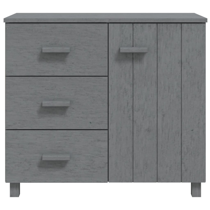 HAMAR Dark Grey Solid Pinewood Sideboard - 90x40x80 cm | Stylish Storage Cabinet - Premium  from Home Treasures - Just £155.99! Shop now at Home Treasures