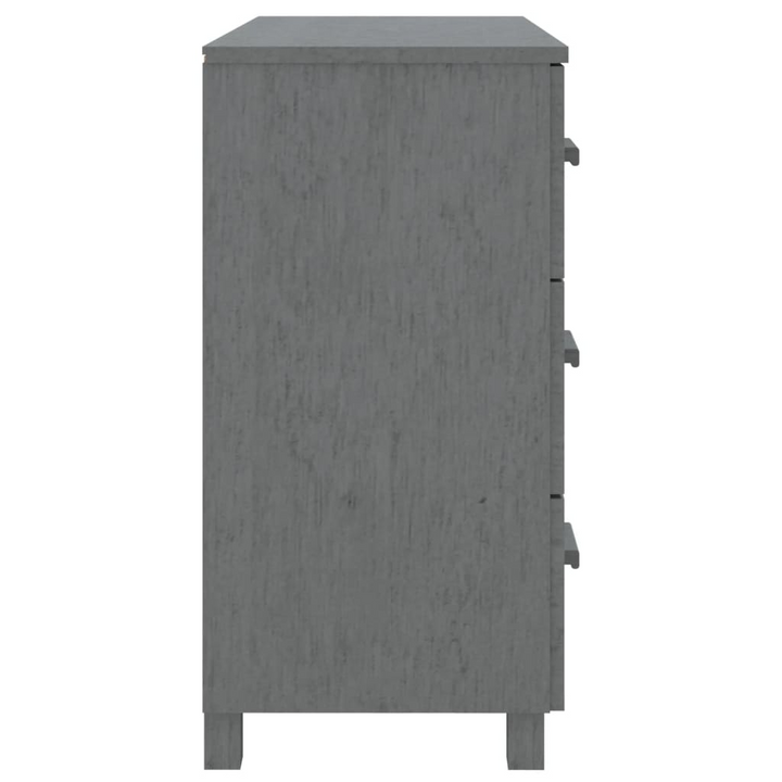 HAMAR Dark Grey Solid Pinewood Sideboard - 90x40x80 cm | Stylish Storage Cabinet - Premium  from Home Treasures - Just £155.99! Shop now at Home Treasures