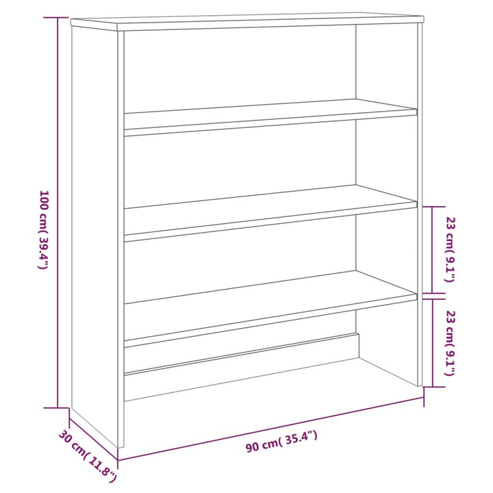 HAMAR Highboard Top in Light Grey - Solid Pinewood, Decorative & Practical | 90x30x100cm - Premium  from Home Treasures - Just £92.99! Shop now at Home Treasures