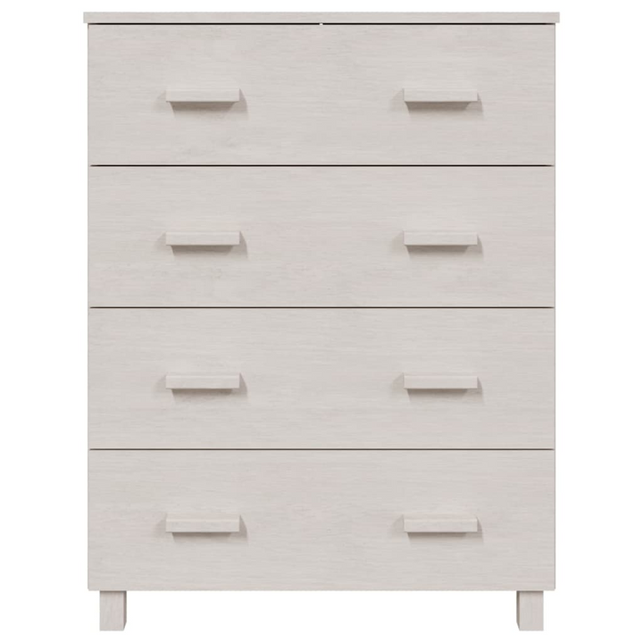 HAMAR White Solid Wood Pine Sideboard with 4 Drawers - 79x40x103.5 cm | Elegant & Durable Storage Solution - Premium  from Home Treasures - Just £163.99! Shop now at Home Treasures