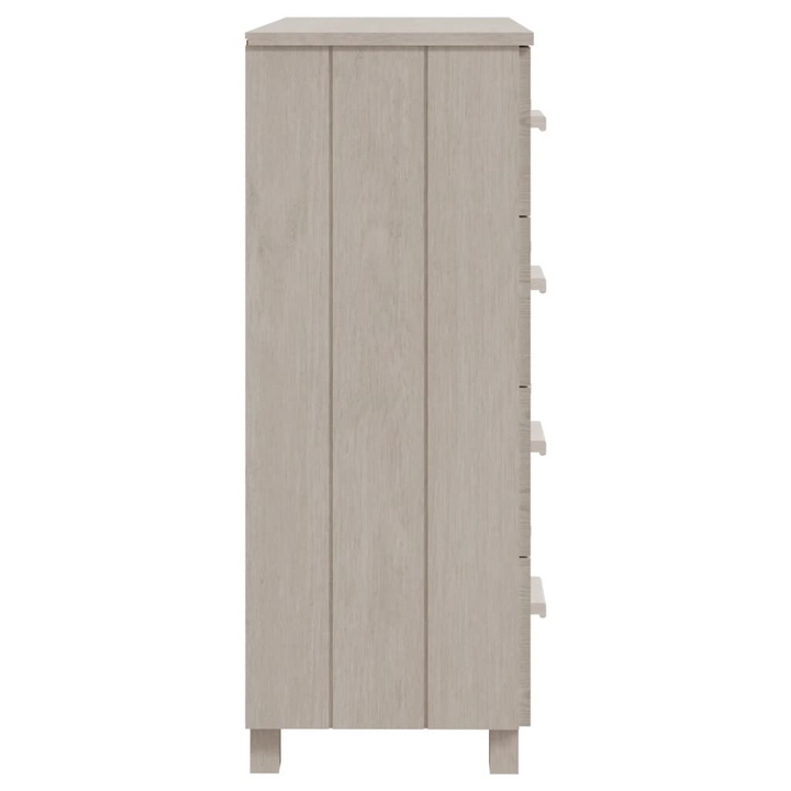 HAMAR White Solid Wood Pine Sideboard with 4 Drawers - 79x40x103.5 cm | Elegant & Durable Storage Solution - Premium  from Home Treasures - Just £163.99! Shop now at Home Treasures