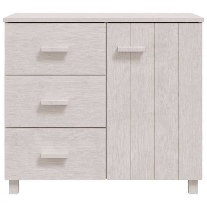 HAMAR Sideboard - Elegant White Storage Solution in Solid Pinewood, 90x40x80 cm - Premium  from Home Treasures - Just £166.99! Shop now at Home Treasures