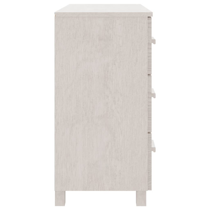 HAMAR Sideboard - Elegant White Storage Solution in Solid Pinewood, 90x40x80 cm - Premium  from Home Treasures - Just £166.99! Shop now at Home Treasures